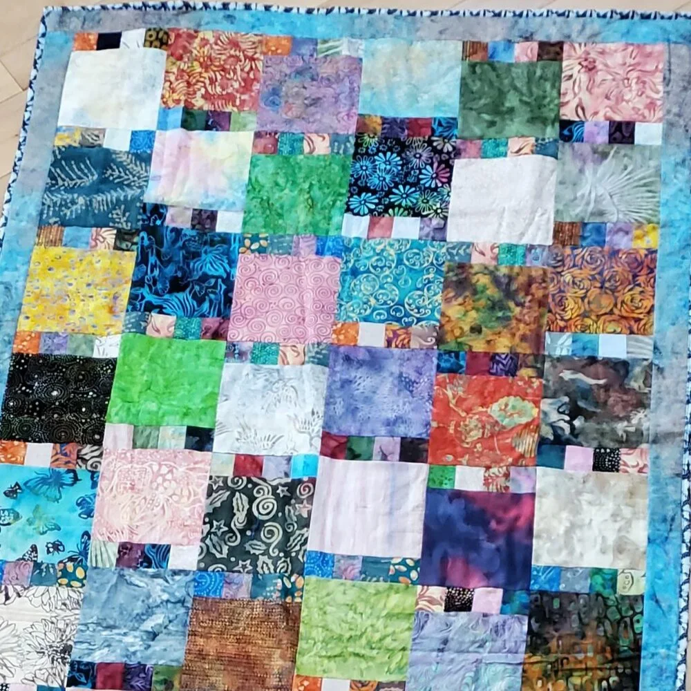 Handmade Patchwork Quilt Multicolor Not Pre-Washed 40